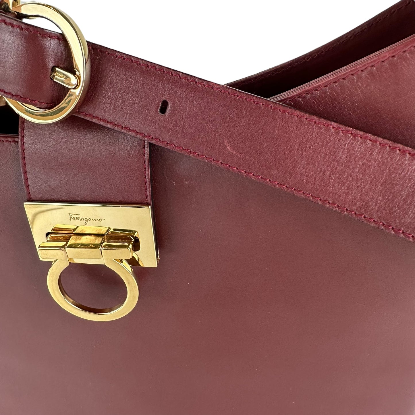 Salvatore Ferragamo Vintage Leather Shoulder Bag