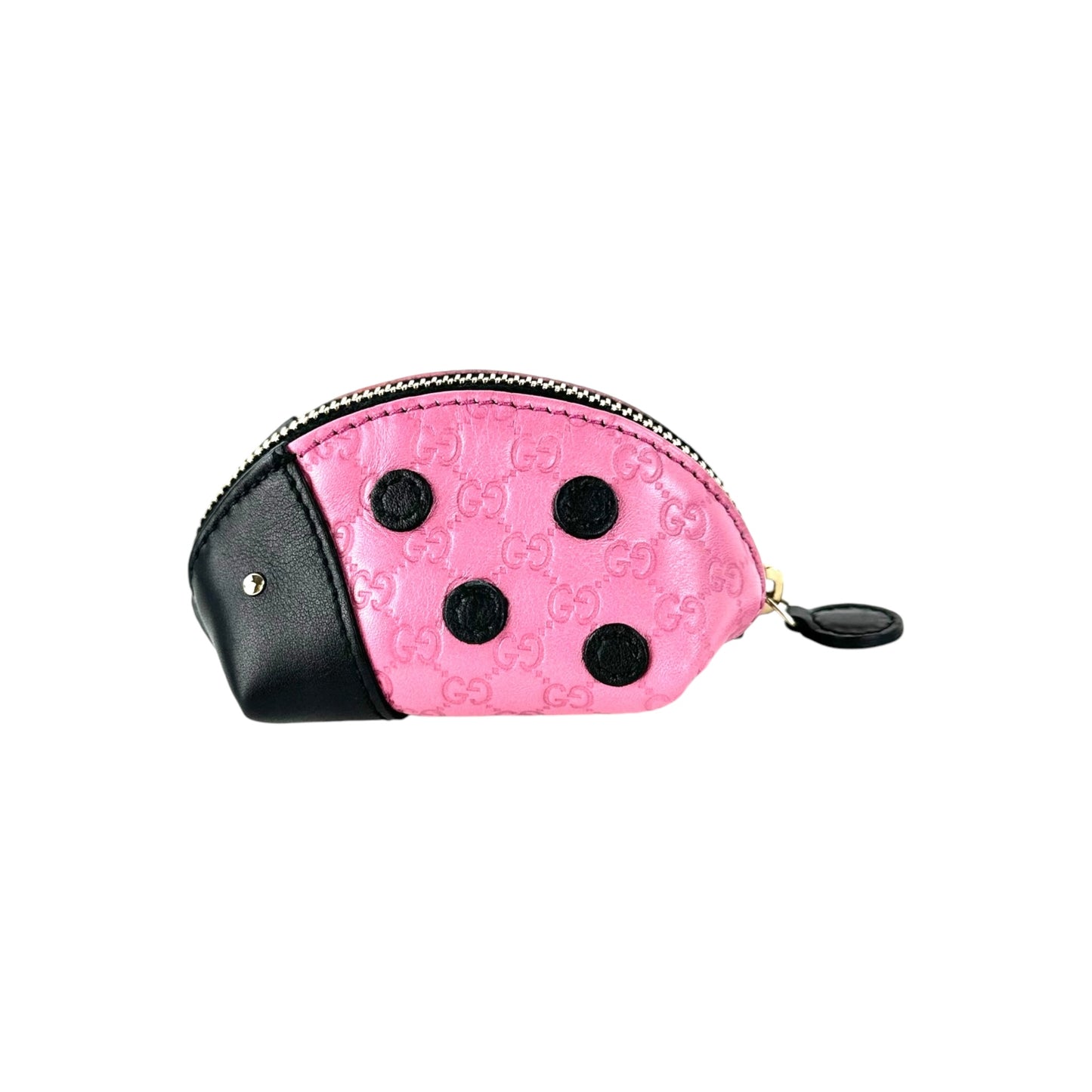 Gucci Microguccissima Leather Ladybug Coin Purse