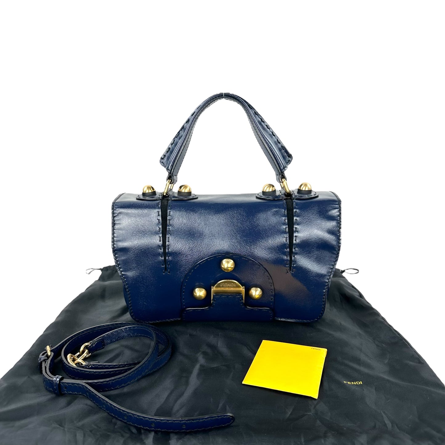 Fendi F3 Secret Code Patent Leather Two-Way Bag