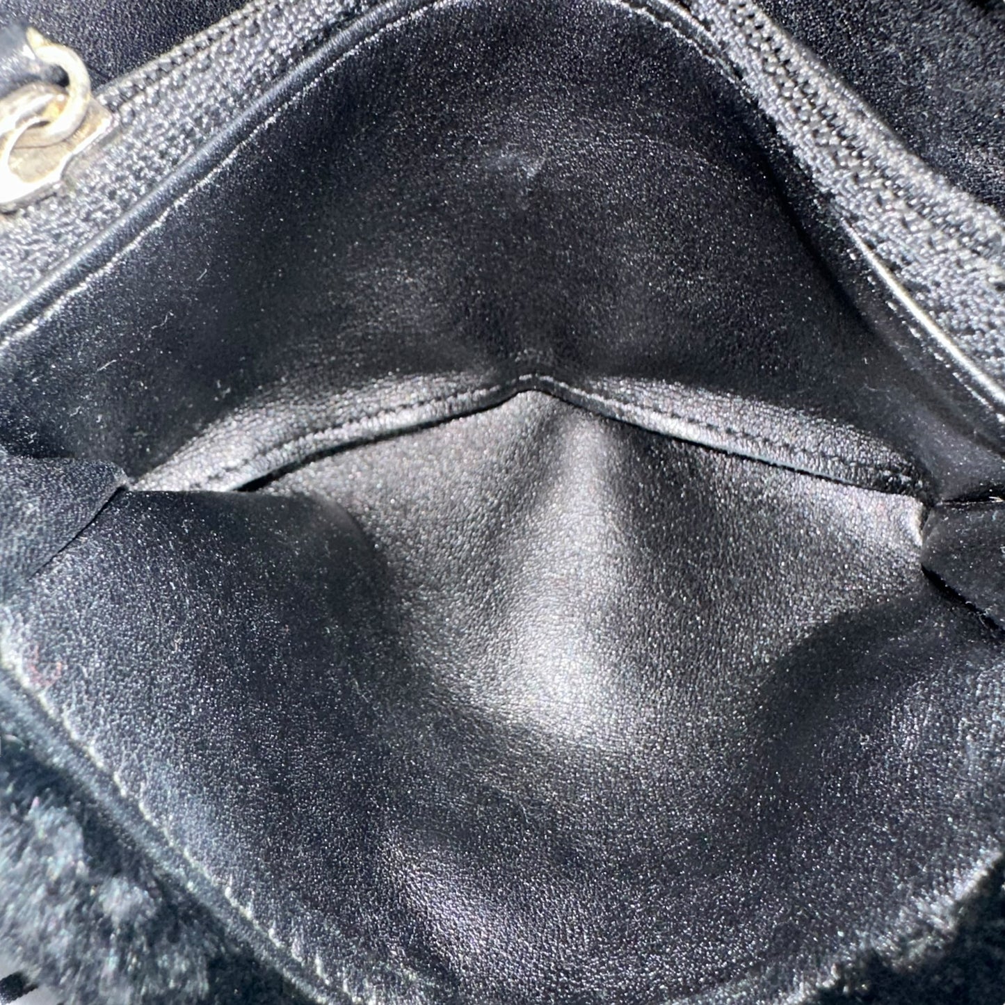 Chanel CC Rabbit Fur Pouch