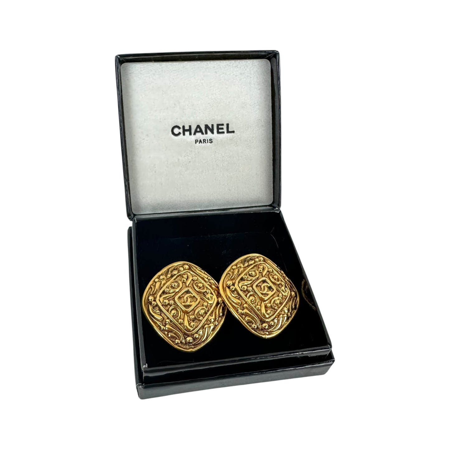 Chanel Vintage Arabesque Clip-On Earrings