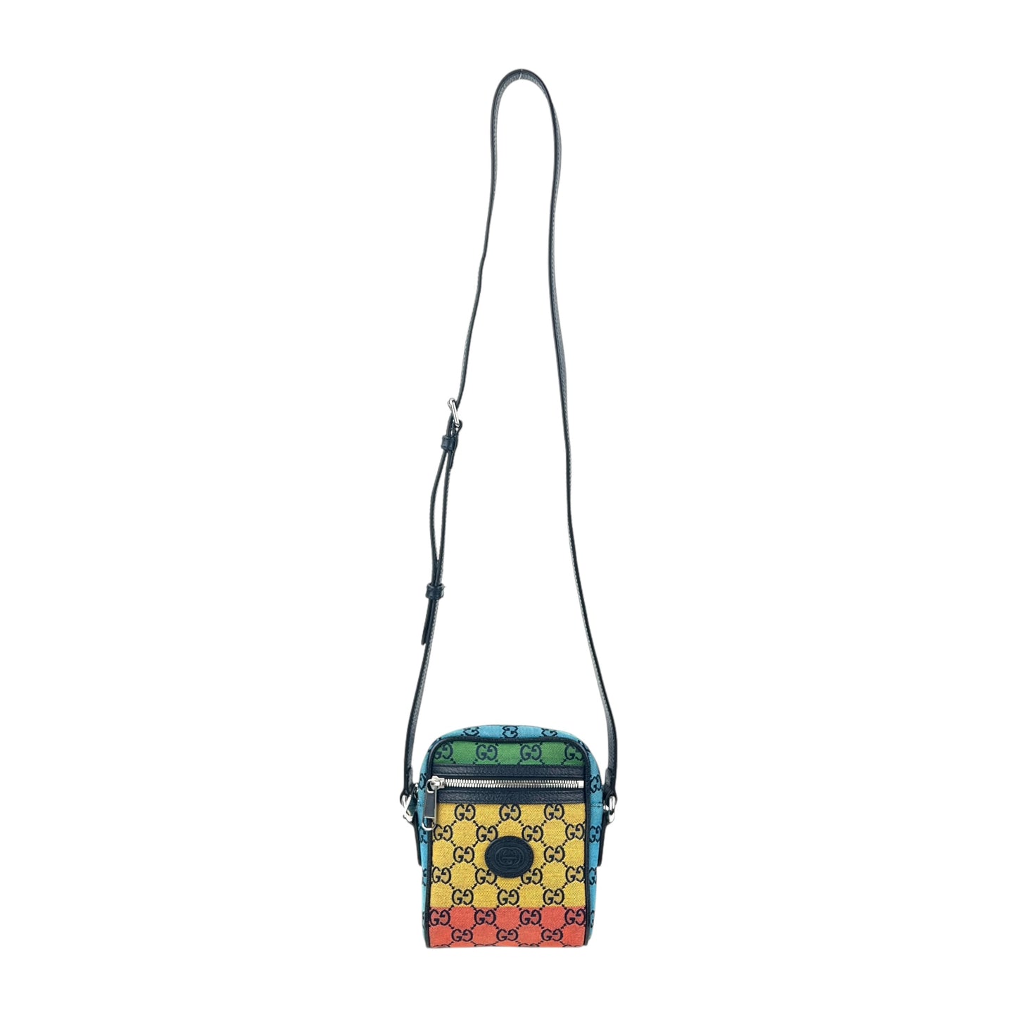 Gucci Monogram Mini Multicolor Crossbody Bag