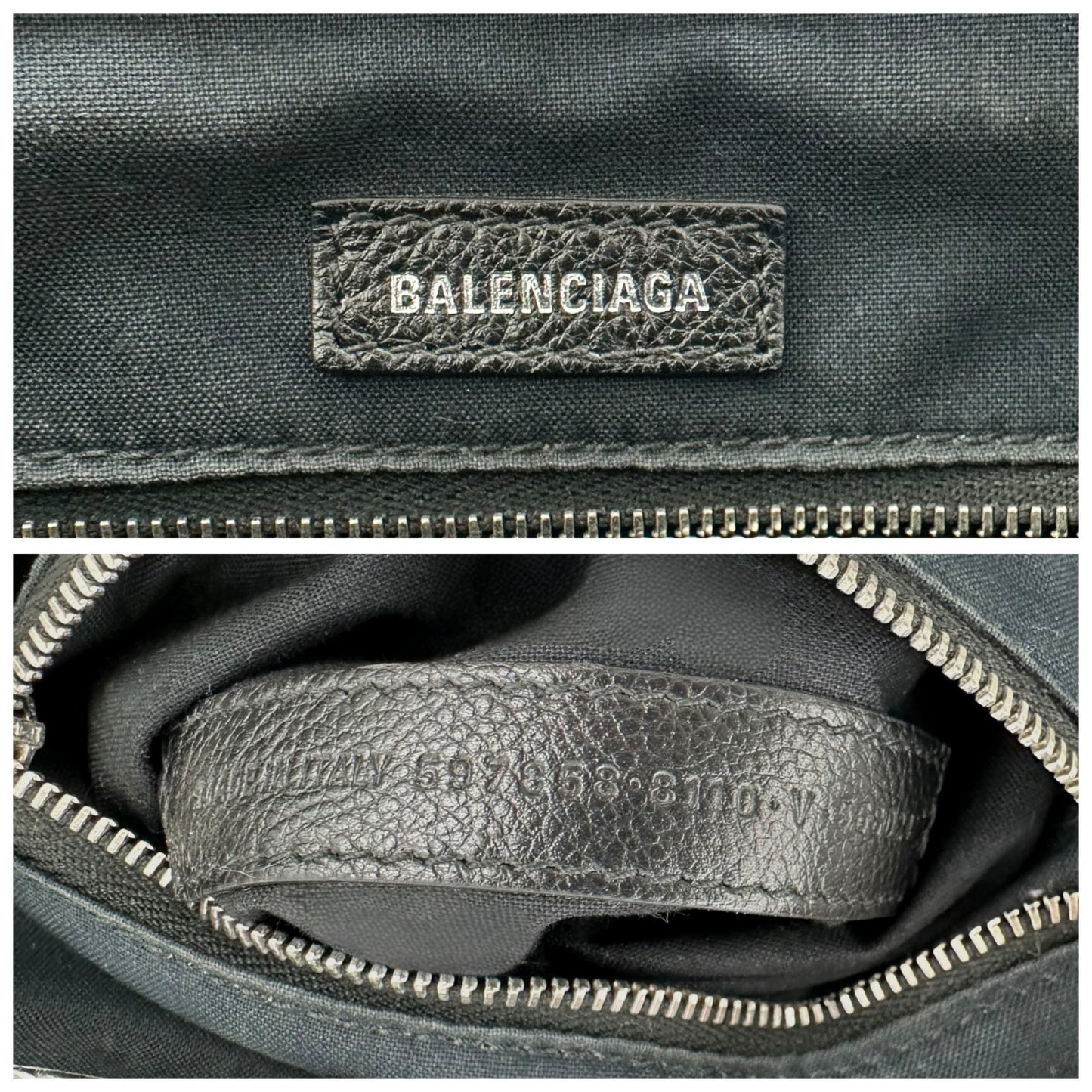 Balenciaga Metallic Shopping Tote Bag