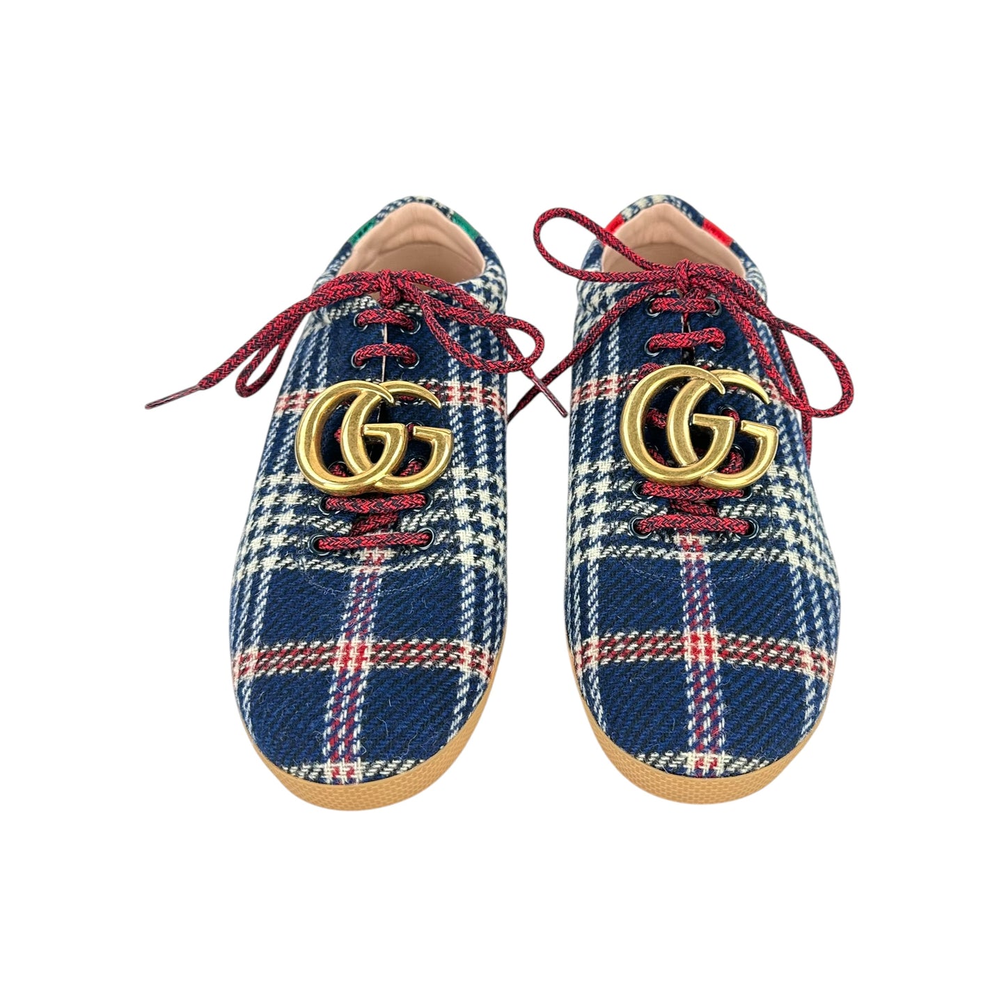 Gucci Metropolitan Houndstooth Tartan Sneakers