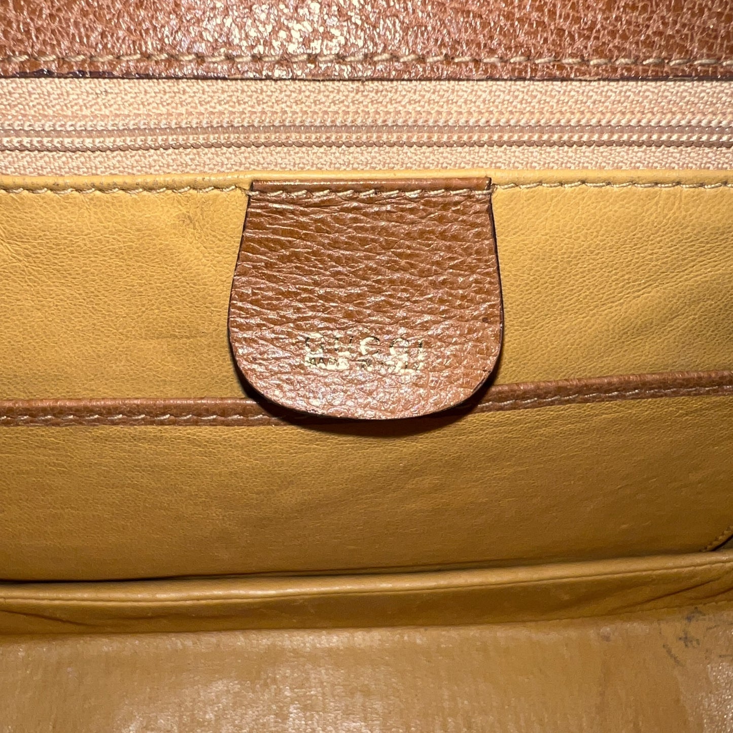 Gucci Vintage Bamboo Leather Two-Way Bag