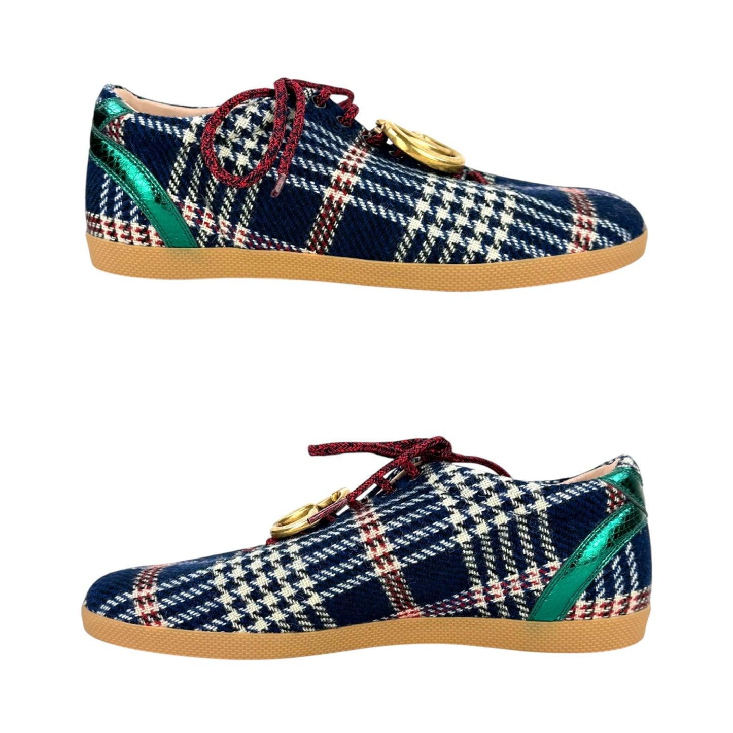 Gucci Metropolitan Houndstooth Tartan Sneakers