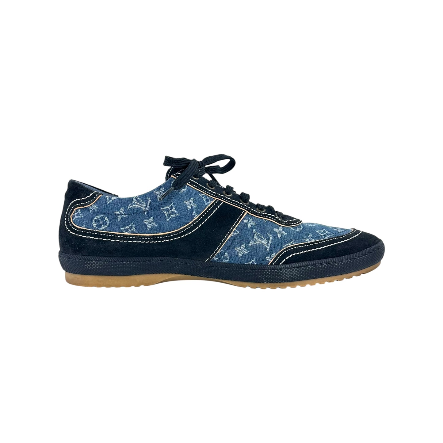 Louis Vuitton Monogram Denim & Suede Sneakers