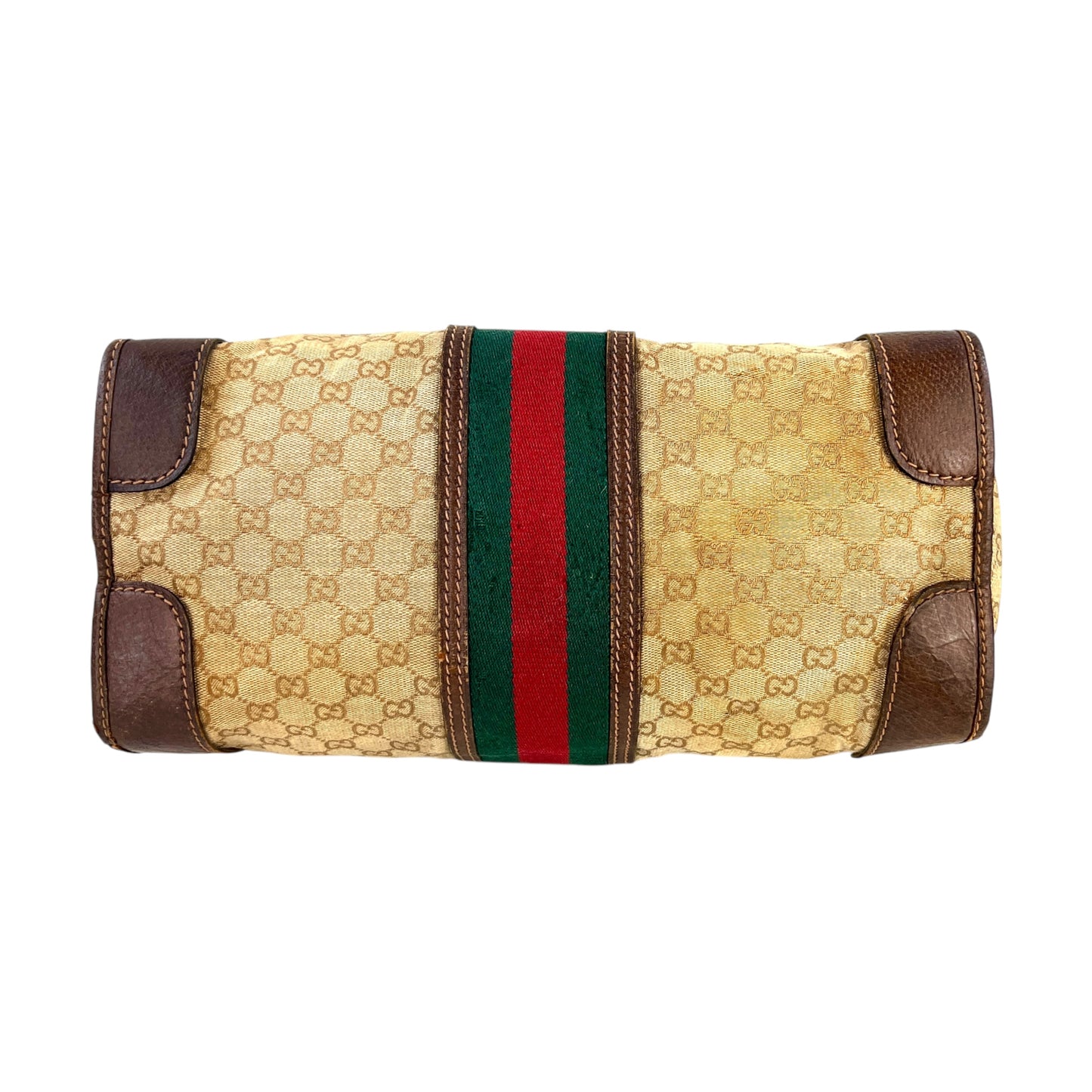 Gucci Vintage Monogram Web Turnlock Handbag