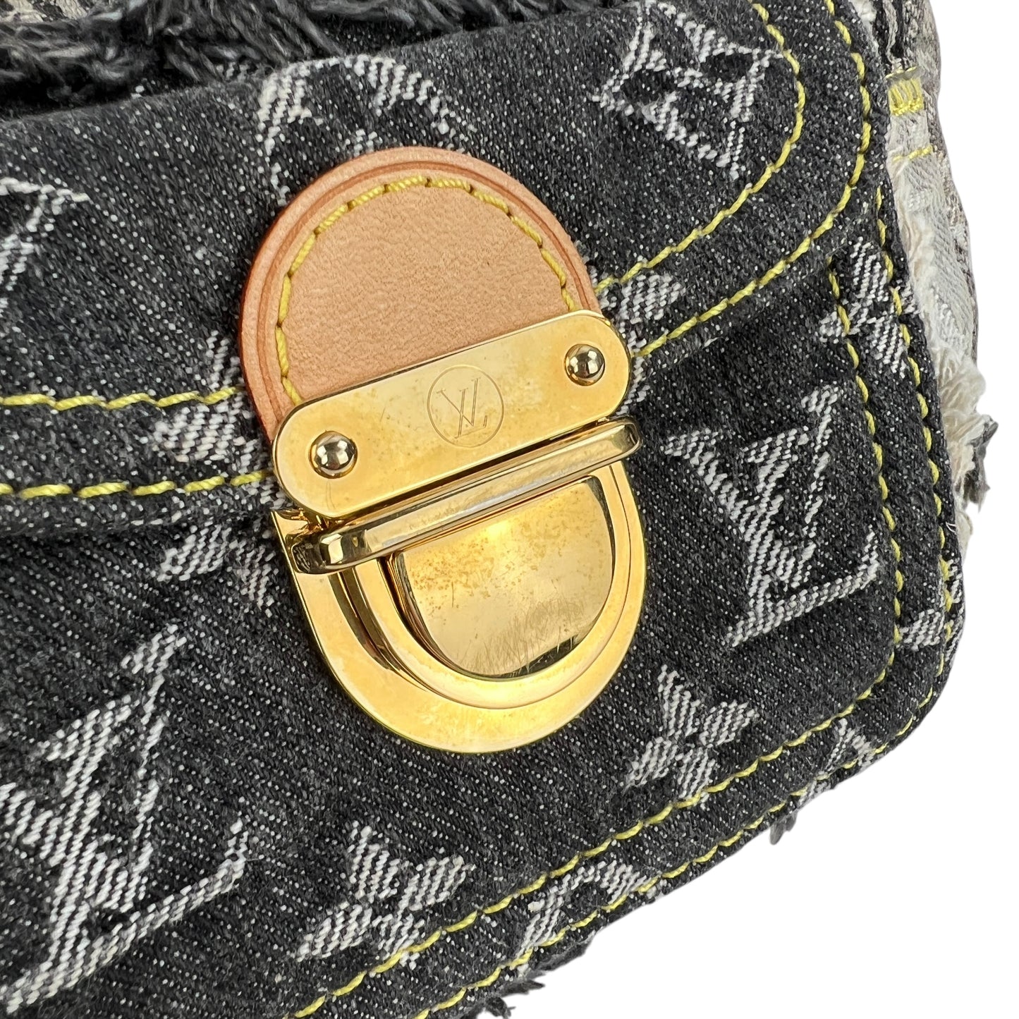 Louis Vuitton Denim Patchwork Pochette Bag