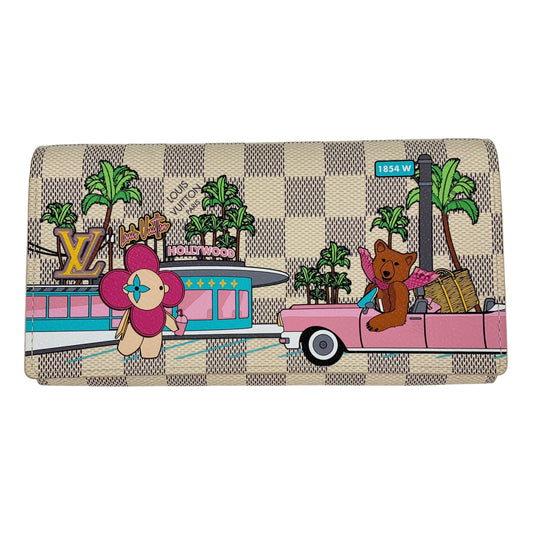 Louis Vuitton Damier Azur 2021 Christmas Animation Hollywood Sarah Wallet