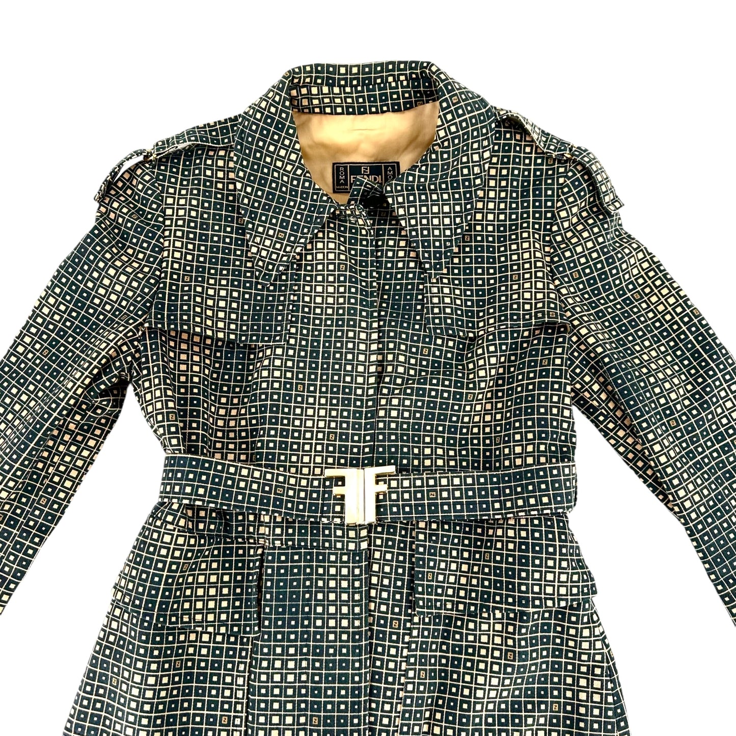 Fendi Vintage Cotton Belted Coat