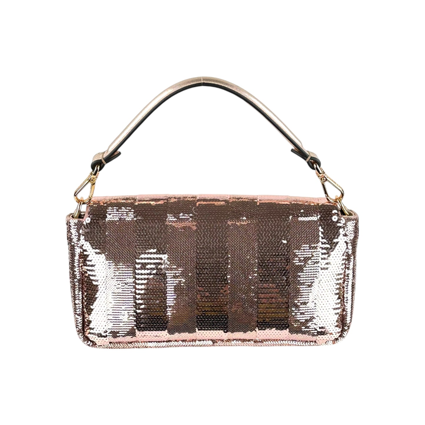 Fendi Metallic Sequin Baguette 2-Way Bag