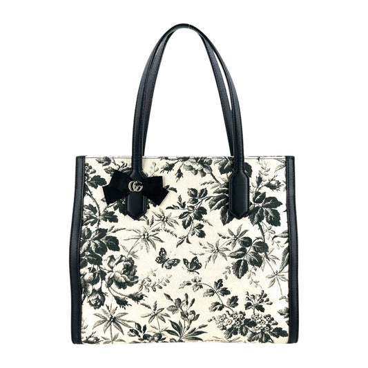 Gucci GG Ribbon Herbarium Canvas Tote