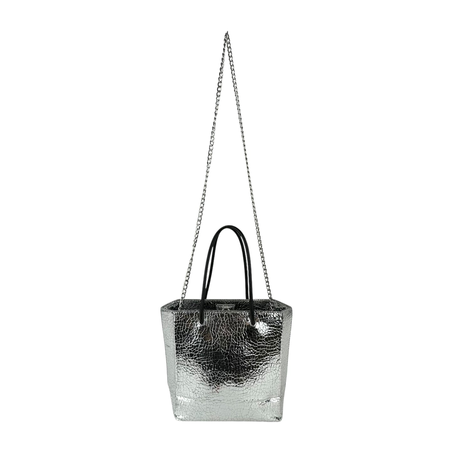 Balenciaga Metallic Shopping Tote Bag