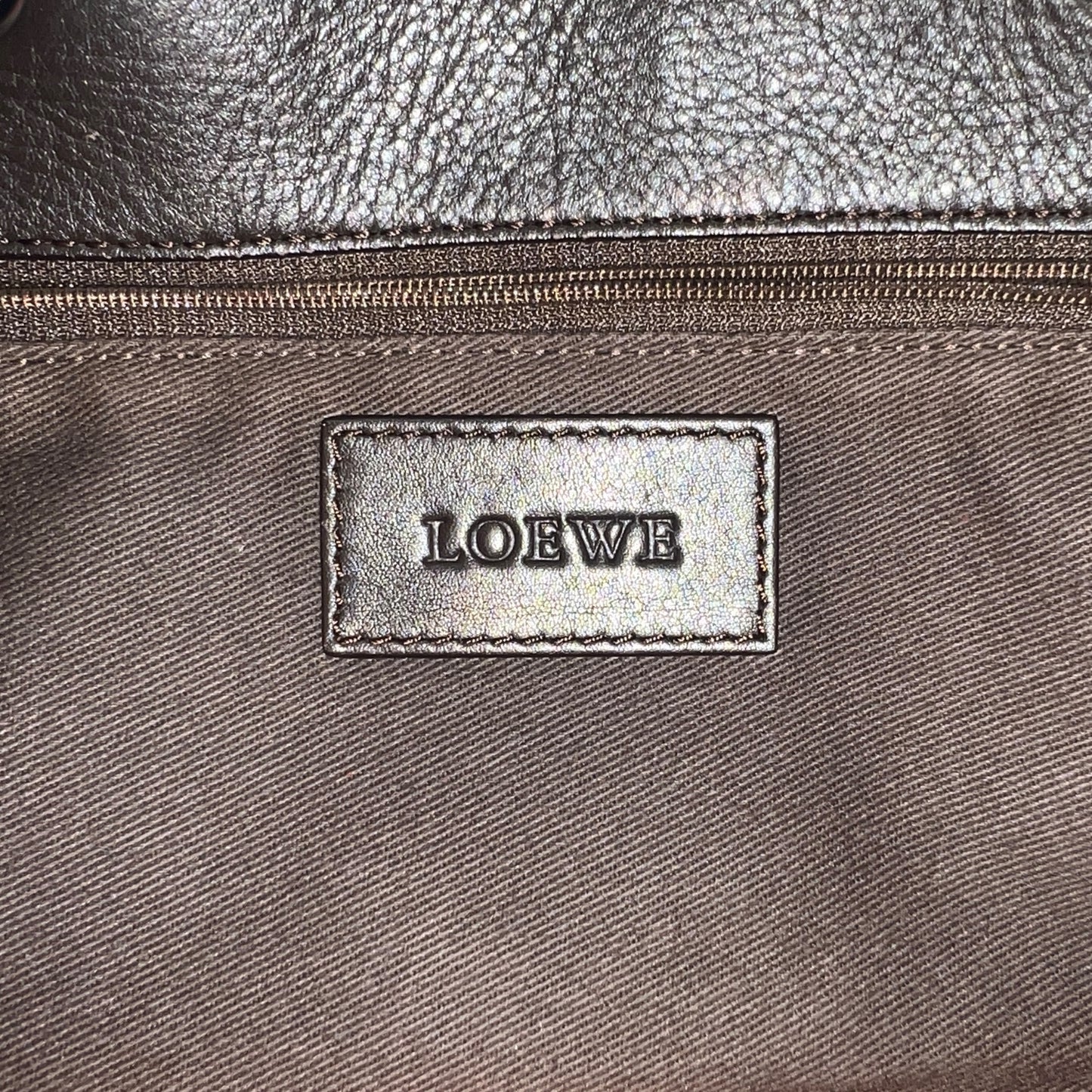 Loewe Anagram Suede Tote Bag