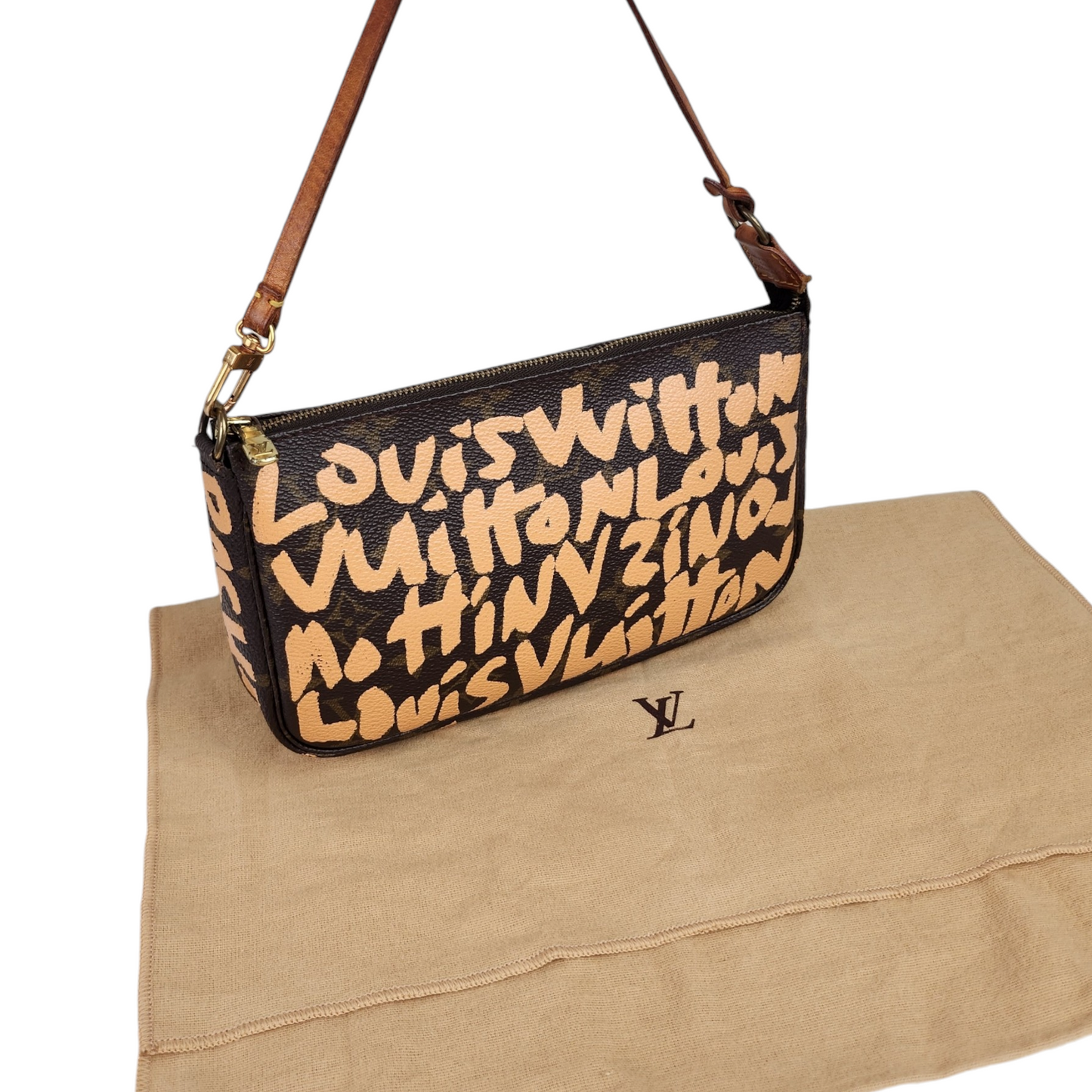 Louis Vuitton Limited Edition Stephen Sprouse Graffiti Pochette Bag