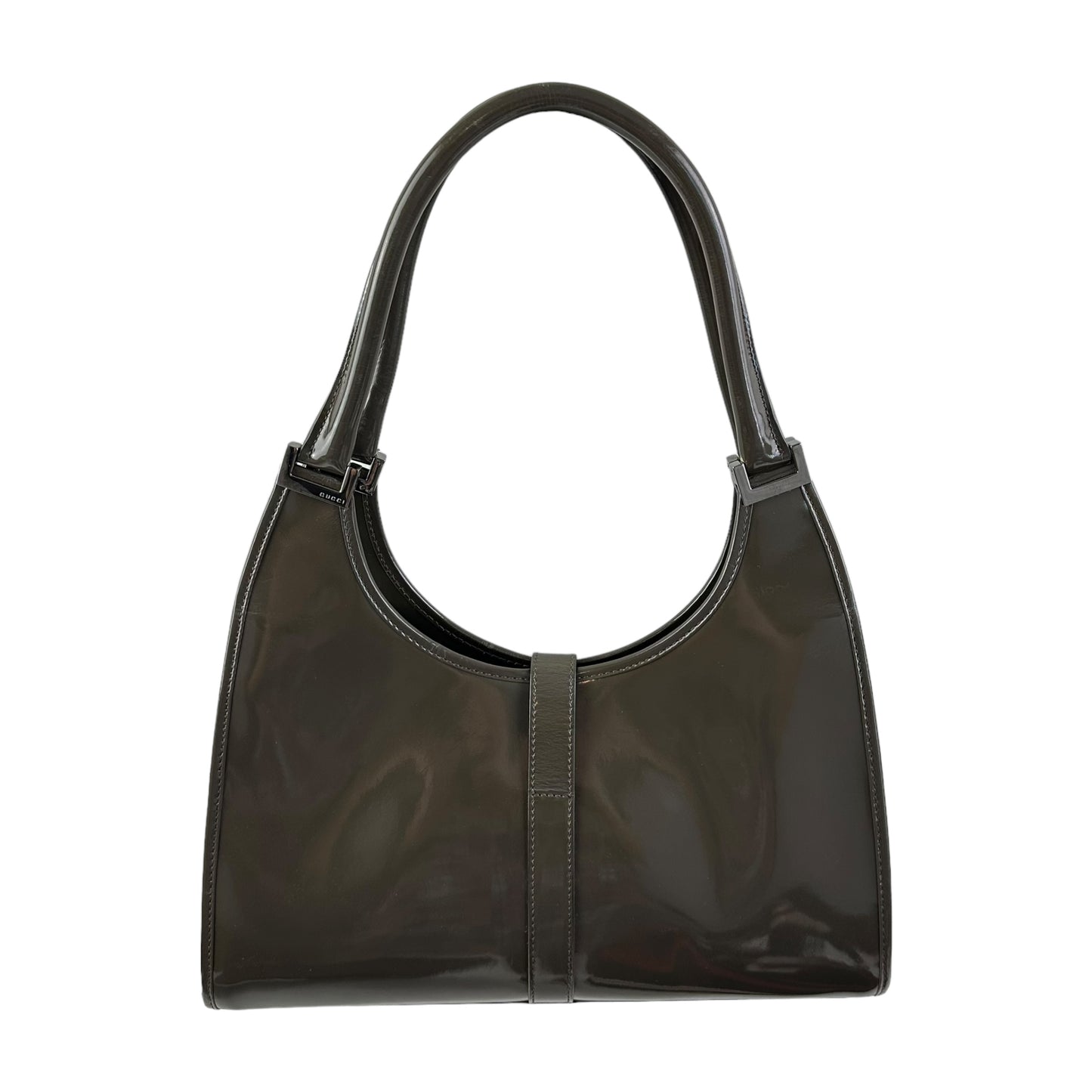 Gucci Bardot Patent Leather Shoulder Bag