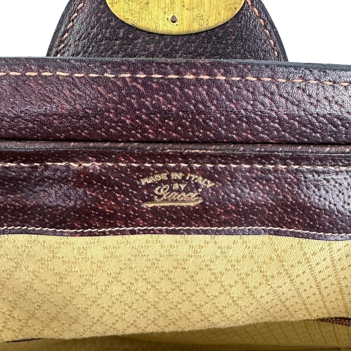 Gucci Vintage Monogram Canvas Travel Bag