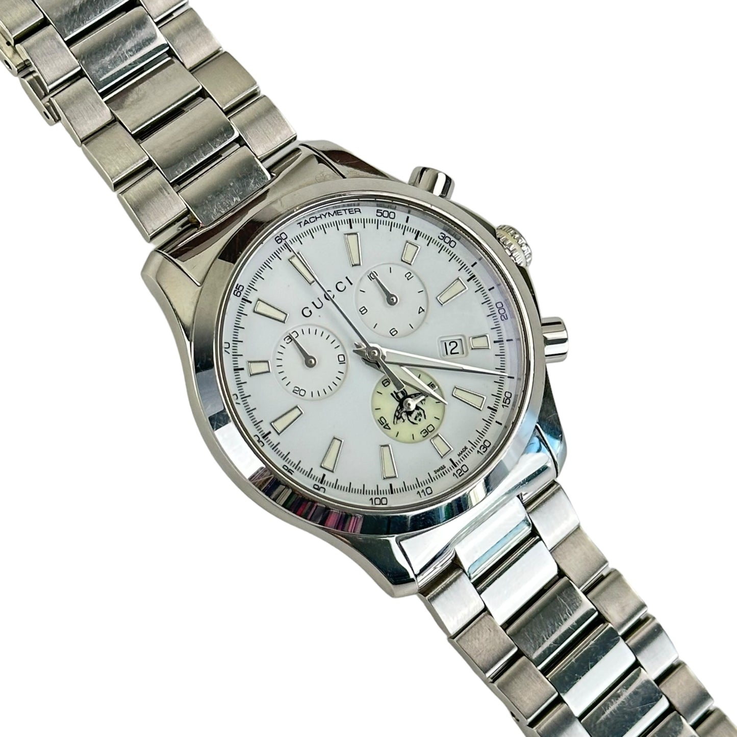 Gucci G Timeless Chronograph White Dial Men’s Watch